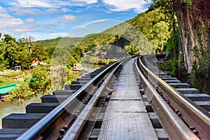 Death railway, built during World War II,Kanchanaburi Thailand