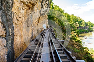 Death railway, built during World War II,Kanchanaburi Thailand