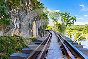 Death railway, built during World War II,Kanchanaburi Thailand