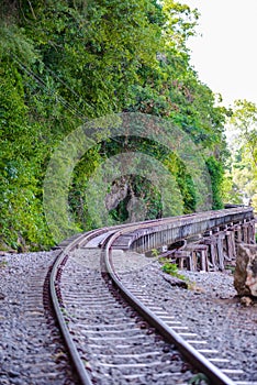 Death railway, built during World War II,Kanchanaburi Thailand