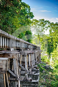 Death railway, built during World War II,Kanchanaburi Thailand