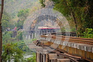 The Death Railway crossing the River Kwai, built when World War II