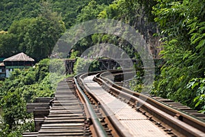 Death Railway, River Kwai in Kanchanaburi, Thailand.