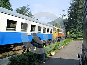 Death Railway Train Ride in Thailand