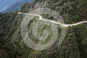 The Death Road - the most dangerous road in the world, North Yungas