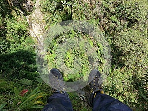 The Death Road in Yungas, Bolivia, South America.