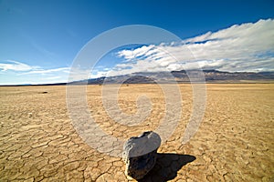 Death valley cracked desert floor