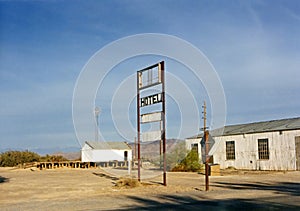 Death Valley Hotel Sign california desert