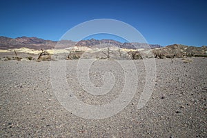 Death Valley National Park during cloudless hot day
