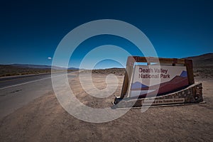 Death Valley National Park Sign