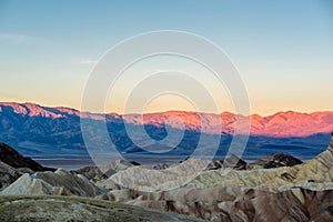 Death Valley National Park - Zabriskie Point at sunrise