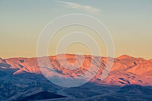 Death Valley National Park - Zabriskie Point at sunrise