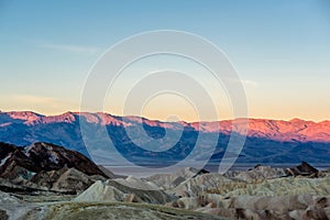 Death Valley National Park - Zabriskie Point at sunrise