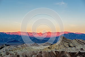 Death Valley National Park - Zabriskie Point at sunrise