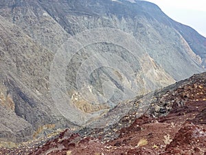 Death Valley - Scenic view of Badlands of Zabriskie Point, Furnace creek, Death Valley National Park, California, USA