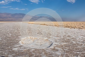 Death Valley - Scenic view of Badwater Basin salt flats in Death Valley National Park, California, USA