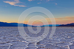 Death Valley Sunset in Badwater Basin