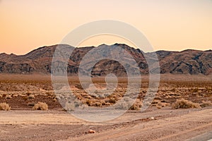 Death Valley sunset in October.