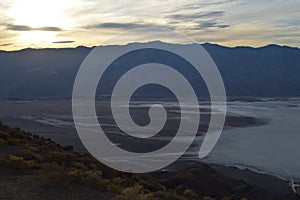 Sunset at Dante`s View Death Valley California