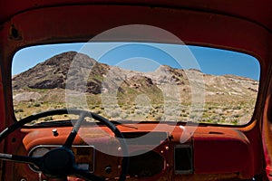 Death Valley through a window