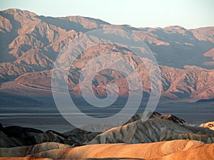 Death Valley from Zabriskie Point at sunset