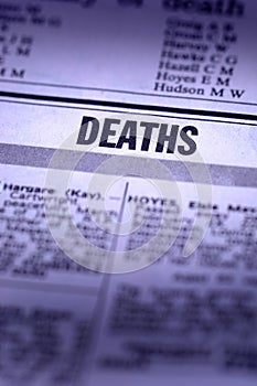 Deaths Notice Obituary photo