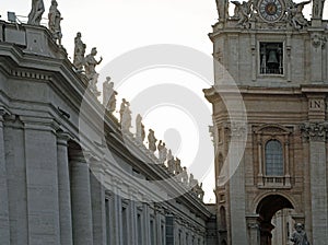 Deatil of Basilica of Saint Peter in Vatican City