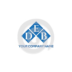 DEB letter logo design on BLACK background. DEB creative initials letter logo concept. DEB letter design.DEB letter logo design on