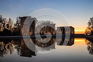 Debod Temple in Madrid