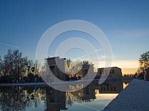 Debod Temple Sunset