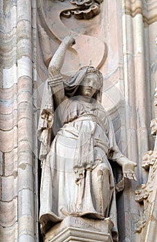 Deborah, statue on the Milan Cathedral