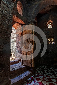 Debre Sina-Mikael Orthodox monolith Lalibela, Ethiopia