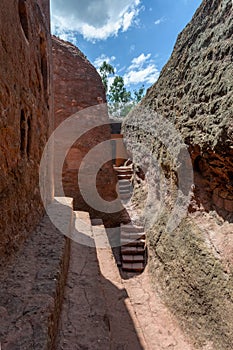 Debre Sina-Mikael Orthodox monolith Lalibela, Ethiopia