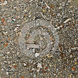 debris on the ground