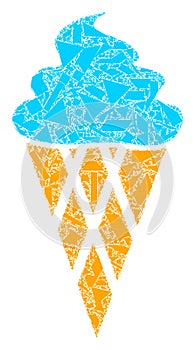 Debris Mosaic Icecream Icon