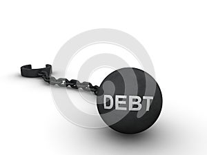 Debt concept