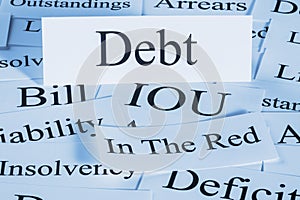 Debt Concept and Words