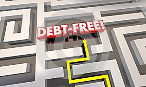 Debt Free Maze Budget Pay Off Credit Cards