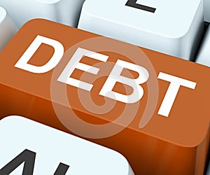 Debt Key Show Indebtedness Or Liabilities