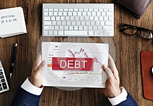 Debt Obligation Banking Finance Loan Money Concept photo