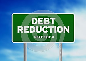 Debt Reduction Road Sign