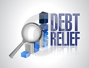 debt relief business graph magnify review