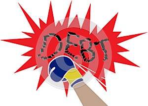 Debt relief concept