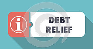 Debt Relief Concept in Flat Design.