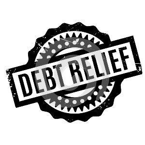 Debt Relief rubber stamp