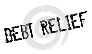 Debt Relief rubber stamp