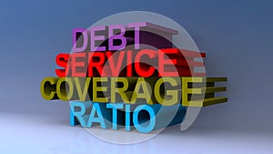 Debt service coverage ratio on blue