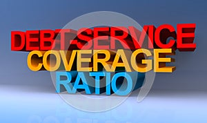 Debt service coverage ratio on blue