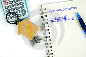 Debt service ratio for home loan conceptual