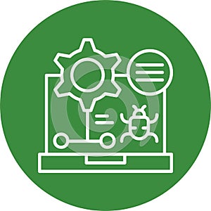 Debug Vector Icon Design Symbol